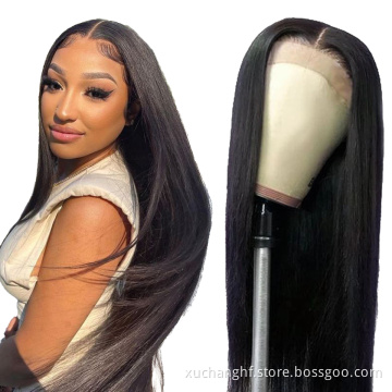 Cheap Brazilian Human Hair 4x4 Lace Wigs For Women Straight Body Water Deep Wave Cuticle Aligned Human Hair Lace Front Wigs